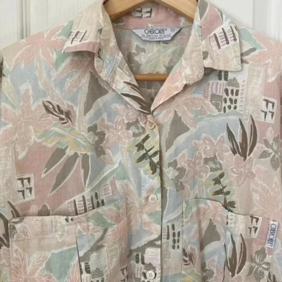 Cherokee Womens Vintage Button Down Shirt - Picture 2 of 8